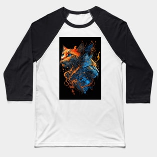 Fire & Ice Cats Baseball T-Shirt